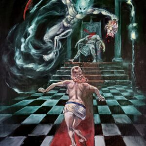 A Terror in the Throne Room original art